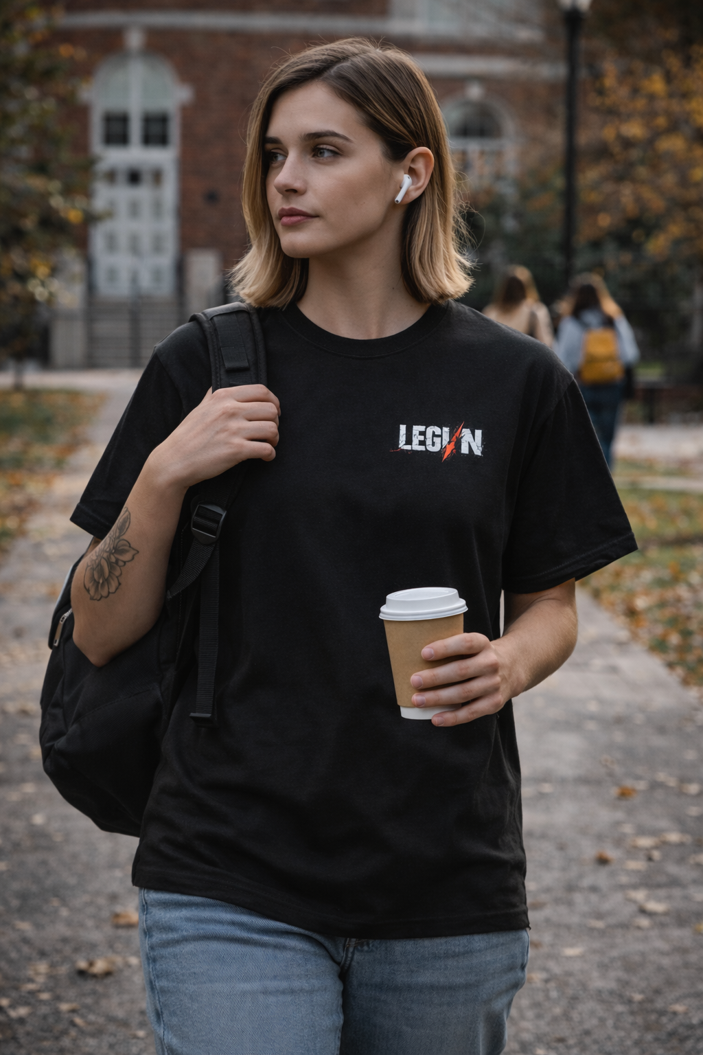 LEGION “Broken State” Tee – Premium Streetwear Graphic Shirt (Front + Back Print)