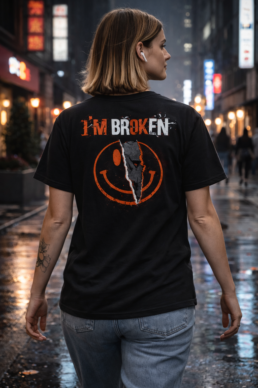LEGION “Broken State” Tee – Premium Streetwear Graphic Shirt (Front + Back Print)